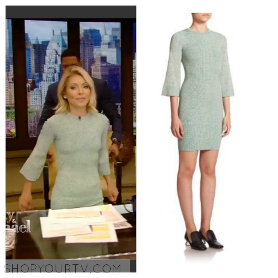 Kelly & Michael: April 2016 Kelly's Green Knit Dress | Shop Your TV