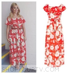 holly willoughby floral maxi dress