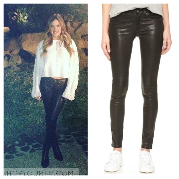 The Bachelorette: Season 12 Episode 7 Jojo's Brown Suede Flared Pants