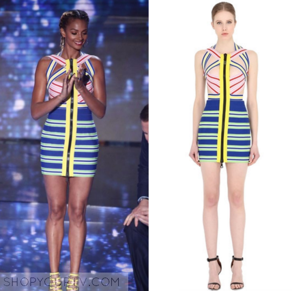 Britains Got Talent: May 2016 Alesha's Colorblock Bandage Dress | Shop ...