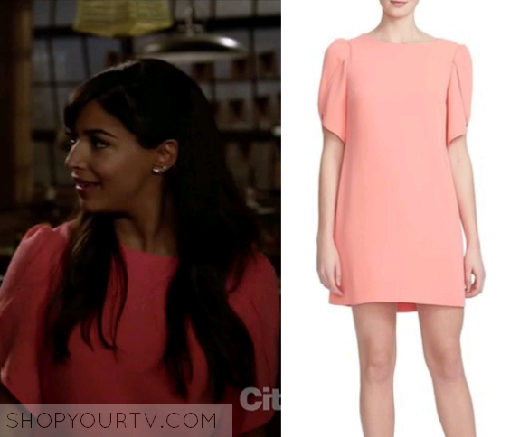 New Girl Season 5 Episod 21 Ceces Pink Cap Sleeve Dress Shop Your Tv 9470