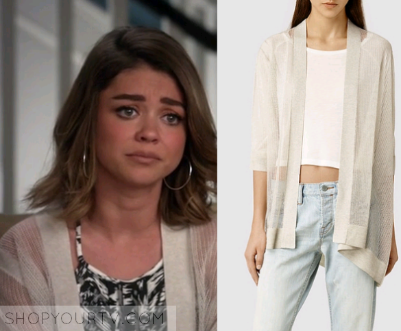 Modern Family: Season 7 Episode 21 Haley’s White Sheer Cardigan – Shop ...