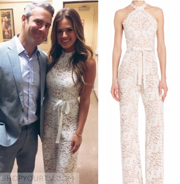 alexis white lace jumpsuit