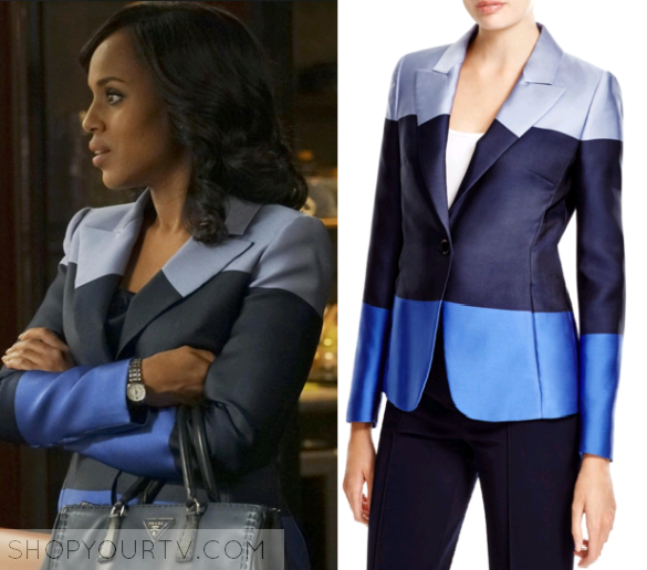 Scandal: Season 5 Episode 20 Olivia's Blue Colorblock Blazer | Shop Your TV