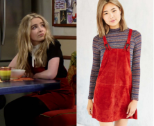 Girl Meets World: Season 3 Episode 4 Maya's Burgundy Suede Overalls ...