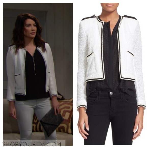 The Bold and the Beautiful: June 2016 Steffy's Beige Knit Jacket | Shop ...