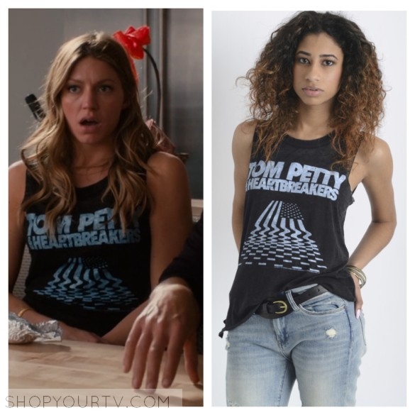 Mistresses: Season 4 Episode 2 Josslyn's Black Mesh Sleeveless Exercise Top