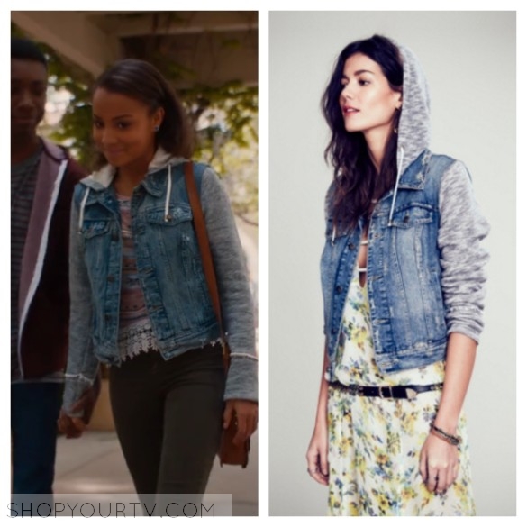 Mistresses: Season 4 Episode 2 Lucy's Knit Hooded Denim Jacket | Shop ...