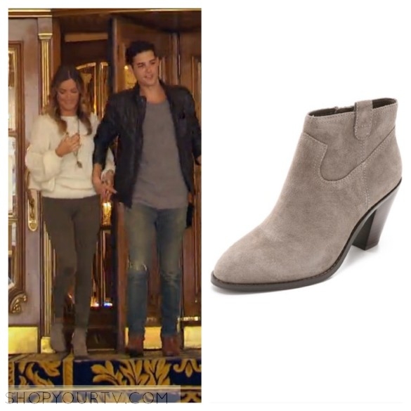 The Bachelorette: Season 12 Episode 7 Jojo's Brown Suede Flared Pants