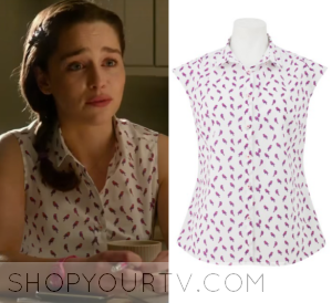 Me Before You: Louisa's Parrot Print Blouse | Shop Your TV