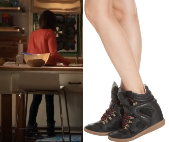 Pretty Little Liars: Season 7 Episode 3 Aria's Lace Wedge Sneakers 