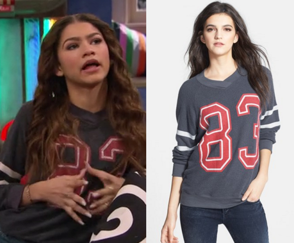 K.C. Undercover: Season 1 Episode 15 K.C.'s Grey Red 83 Print Sweater ...