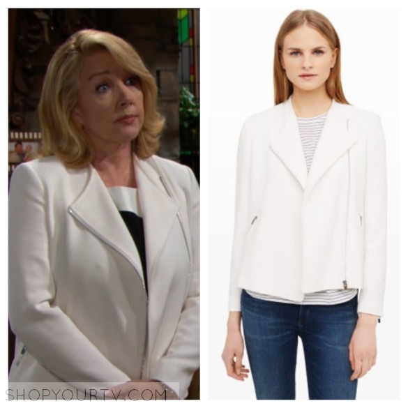 The Young and the Restless: August 2016 Nikki's Ivory Moto Jacket ...