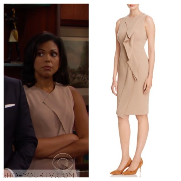 The Bold and the Beautiful: September 2016 Maya's Beige Front Ruffle ...