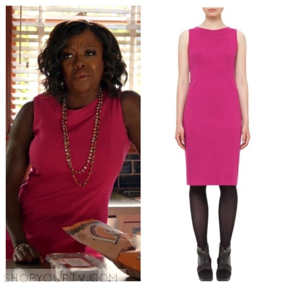 How to Get Away with Murder: Season 3 Episode 3 Annalise's Pink Dress ...