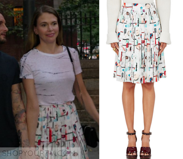 Younger: Season 3 Episode 10 Liza's Printed Pleated Skirt | Shop Your TV