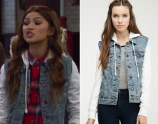 K.C. Undercover: Season 2 Episode 18 K.C.'s White Sleeve Denim Jacket ...