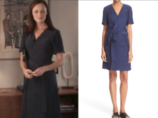 Gilmore Girls: A Year in the Life Rory's Navy Blue Polka Dot Wrap Dress ...