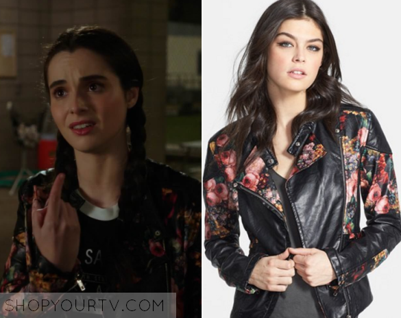 Switched at Birth: Season 5 Episode 1 Bay’s Floral Leather Jacket ...