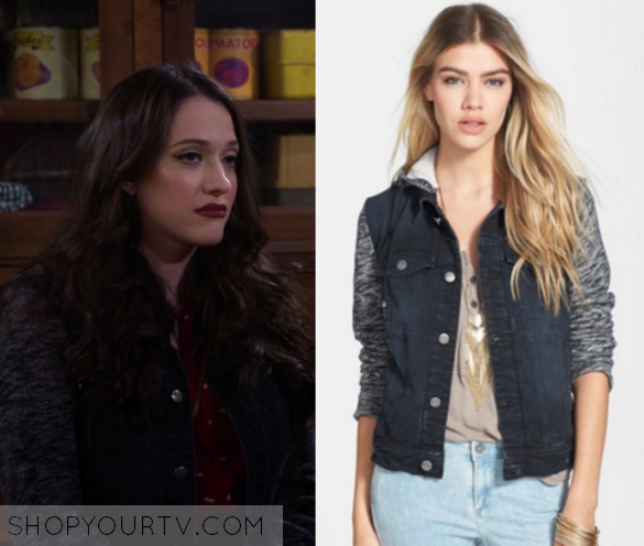 2 Broke Girls: Season 6 Episode 12 Max's Hooded Denim Jacket | Shop Your TV