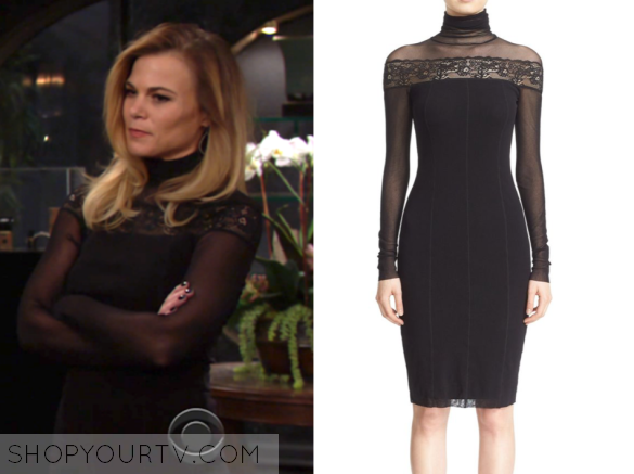 The Young and the Restless: February 2017 Phyllis' Black Sheer Lace ...