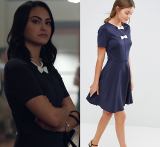 Riverdale: Season 1 Episode 3 Veronica's Bow Front Dress | Shop Your TV