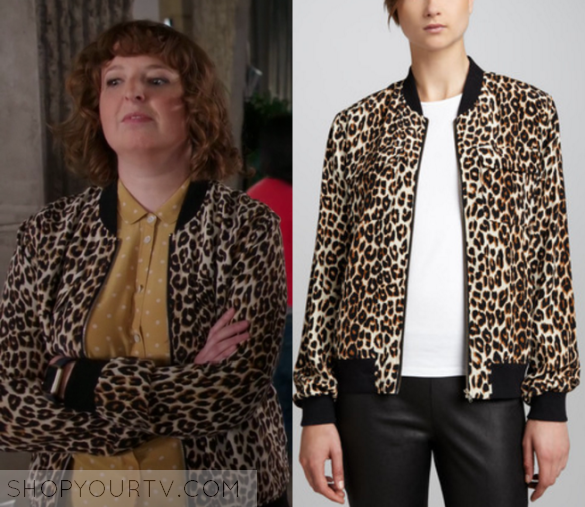 Powerless: Season 1 Episode 6 Wendy's Leopard Bomber Jacket | Shop Your TV