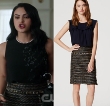 Riverdale: Season 1 Episode 6 Veronica's Tweed Wrap Skirt | Shop Your TV