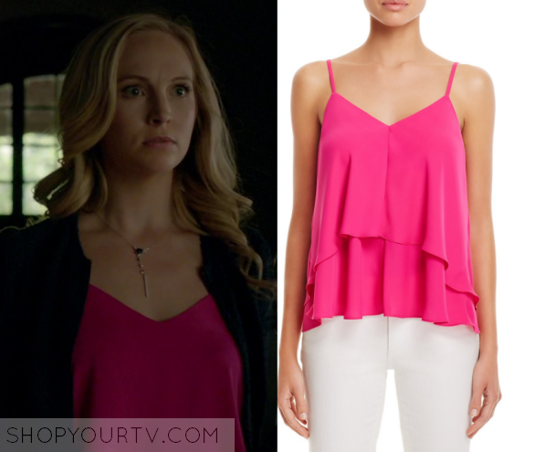 The Vampire Diaries Season 8 Episode 3 Caroline s Pink Tiered