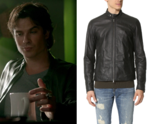 The Vampire Diaries: Season 8 Episode 6 Damon's Leather Jacket | Shop ...