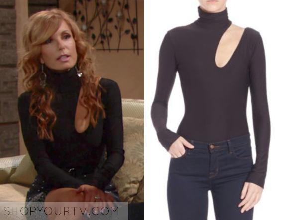 The Young and the Restless: March 2017 Lauren's Black Asymmetric Cutout ...