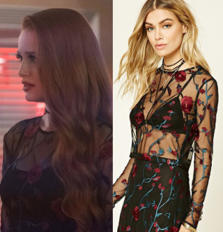 RIVERDALE : SEASON 1 EPISODE 7 CHERYL'S FLORAL EMBROIDERED MESH TOP ...