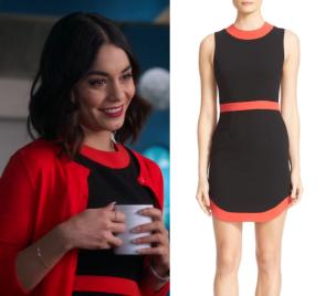 Powerless: Season 1 Episode 7 Emily's Red and Black Blocked Dress ...