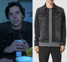 Riverdale: Season 1 Episode 11 Jughead's Black Denim Jacket | Shop Your TV