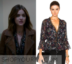 Pretty Little Liars: Season 7 Episode 11 Aria's Floral Blouse | Shop ...