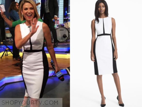 white house black market colorblock dress