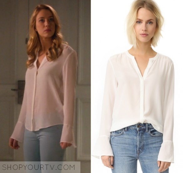 Jane the Virgin: Season 3 Episode 18 Petra’s White Blouse – Shop Your TV