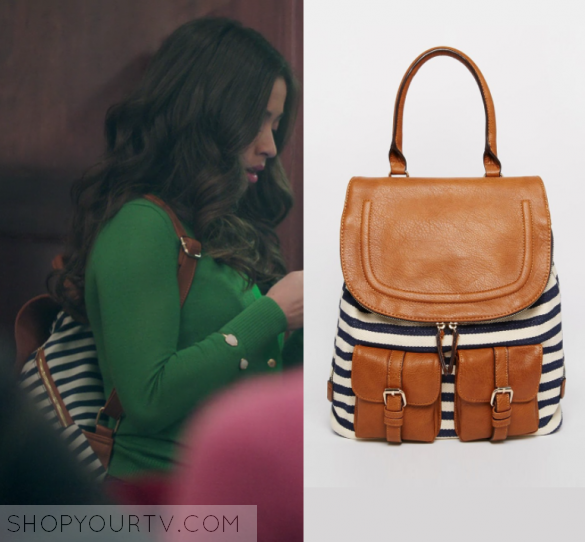 Riverdale: Season 1 Episode 7 Ginger's Striped Backpack | Shop Your TV