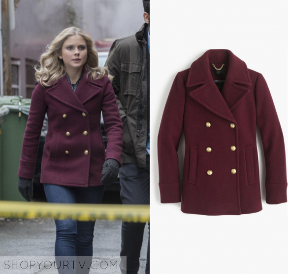 iZombie: Season 3 Episode 12 Liv's Burgundy Double Breasted Coat ...