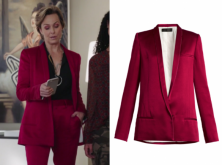 The Bold Type: Season 1 Episode 3 Jacqueline's Red Satin Jacket | Shop ...