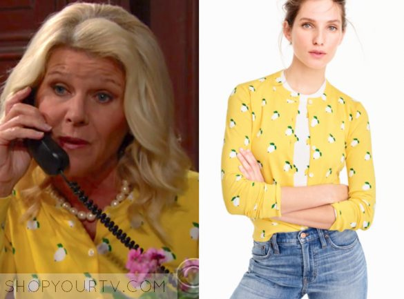 The Bold and the Beautiful August 2017 Pam s Yellow Lemon Print