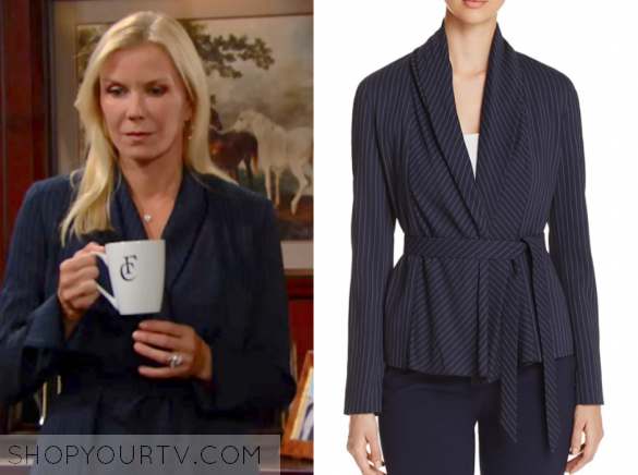 The Bold and the Beautiful: August 2017 Brooke's Navy Blue Pinstripe ...