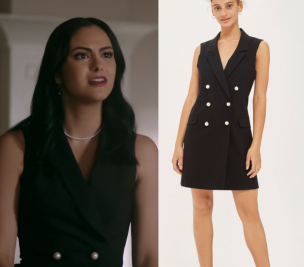 Riverdale: Season 2 Episode 3 Veronica's Pearl Button Double Breasted ...