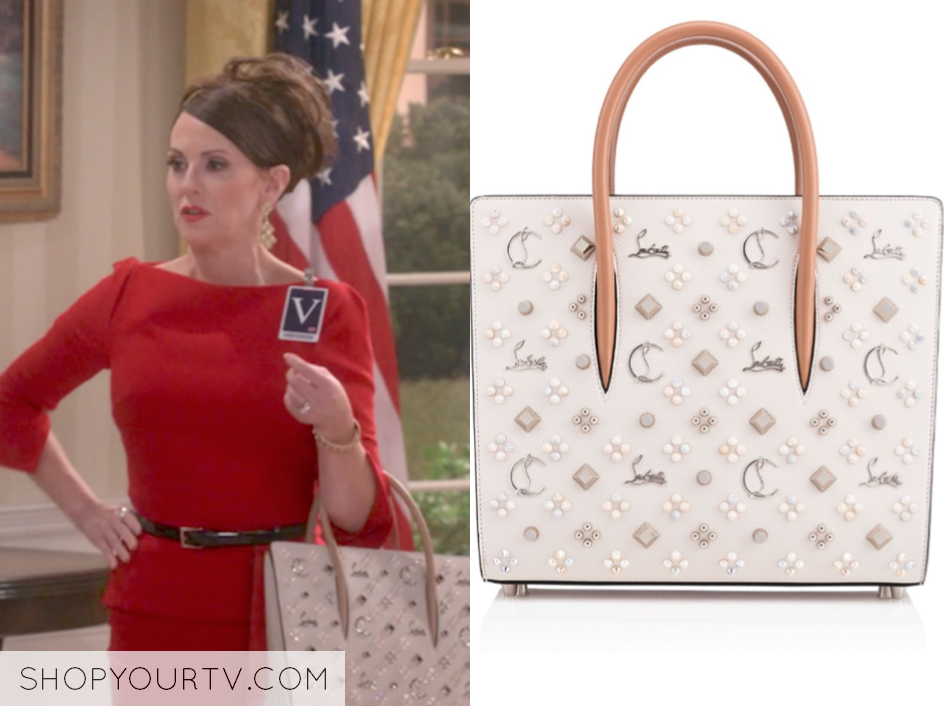 Will and Grace Season 1 Episode 1 Karen s Ivory Embellished Tote