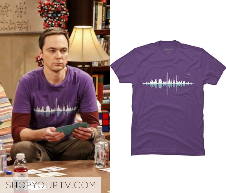 sheldon's soundwave shirt