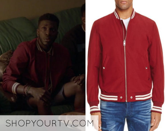 The Mayor: Season 1 Episode 1 Jermaine's Red Bomber Jacket | Fashion ...