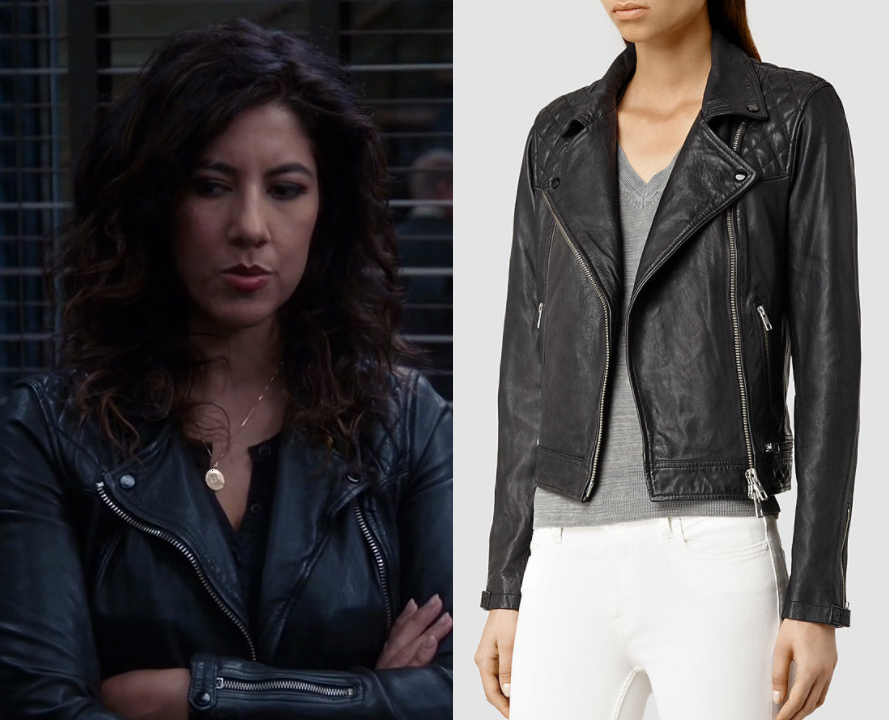 Brooklyn Nine Nine: Season 5 Episode 8 Rosa's Black Quilted Leather ...