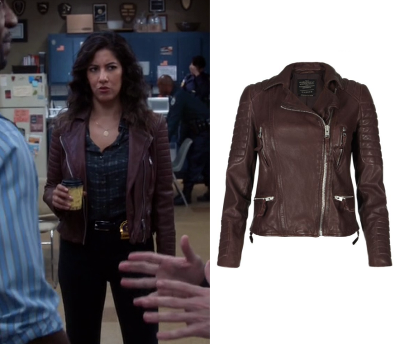 Brooklyn Nine Nine: Season 5 Episode 8 Rosa's Burgundy Leather Jacket ...