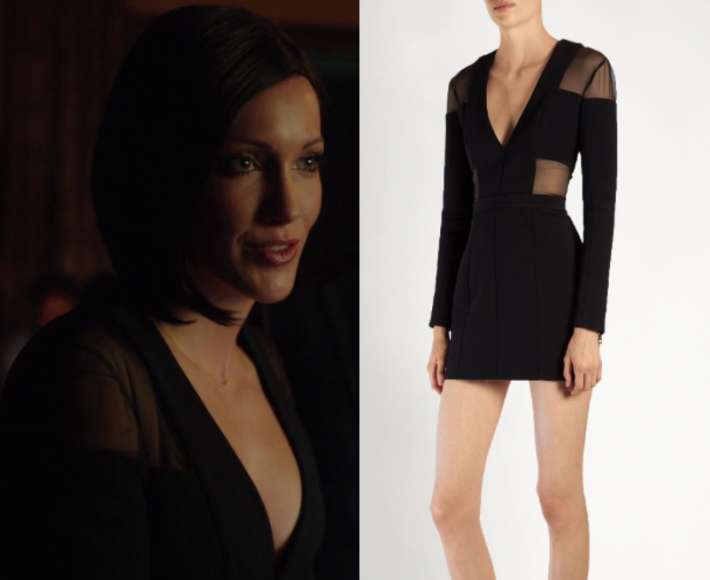 Arrow Season 6 Episode 4 Laurels Sheer Panel Dress Shop Your Tv 2726