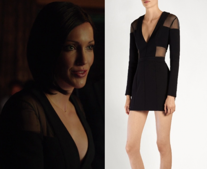 Arrow Season 6 Episode 4 Laurels Sheer Panel Dress Shop Your Tv 7976